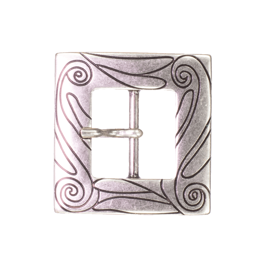 Gürtelschnalle 3cm Figueres silber