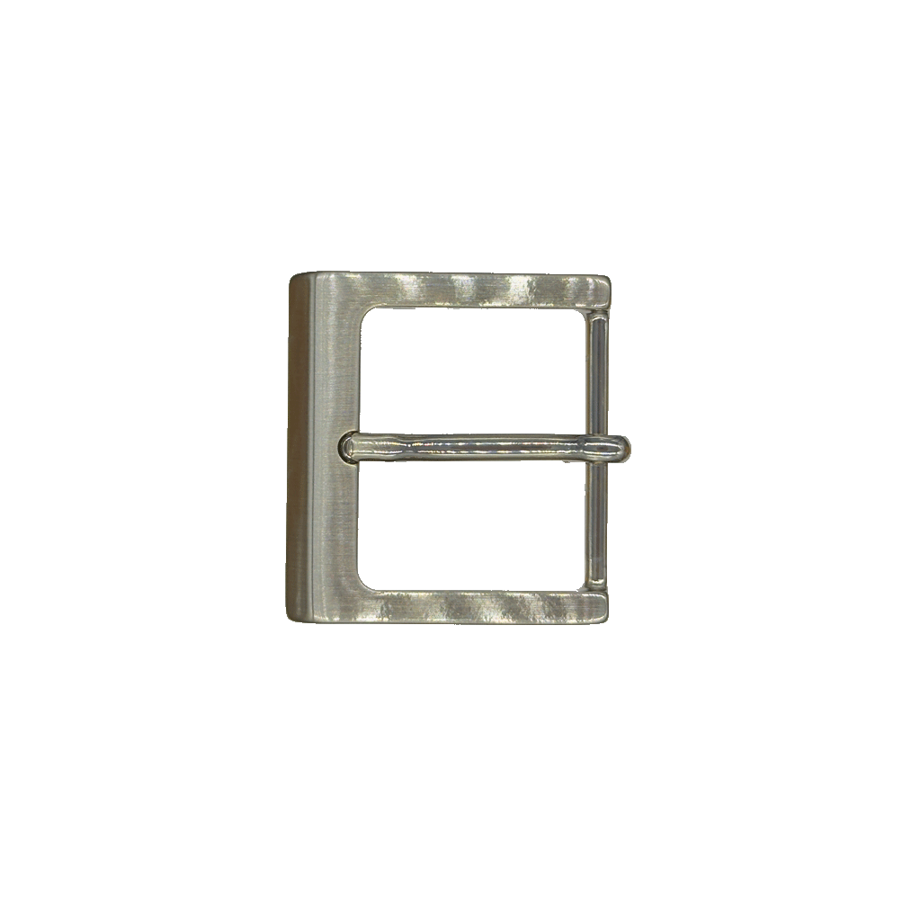 Gürtelschnalle 3,5cm Helsinki silber glänzend