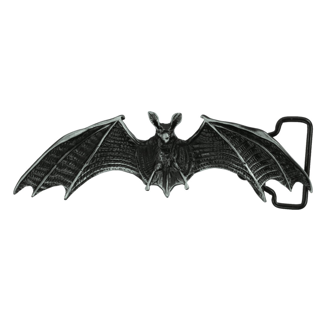 Gürtelschnalle 4cm Fledermaus schwarz