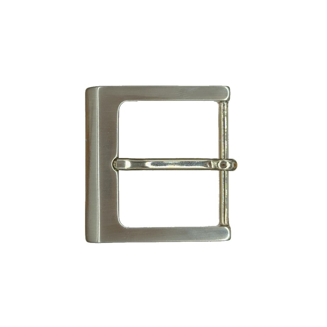 Gürtelschnalle 4cm Graz silber glänzend