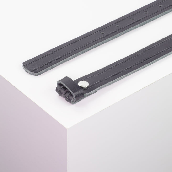 Ledergürtel 2,5cm ohne Schnalle