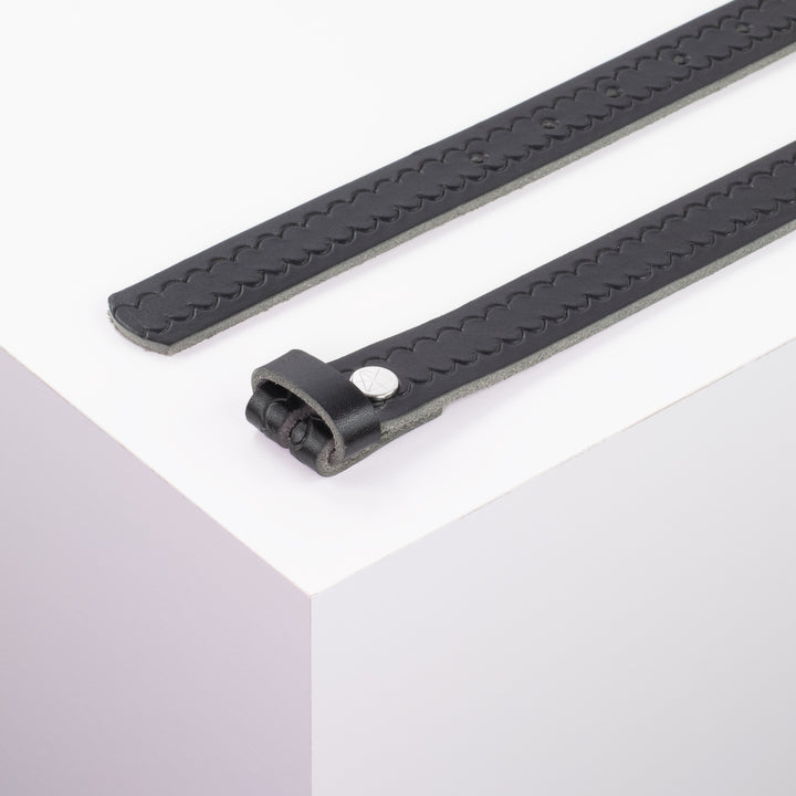 Ledergürtel 2,5cm ohne Schnalle