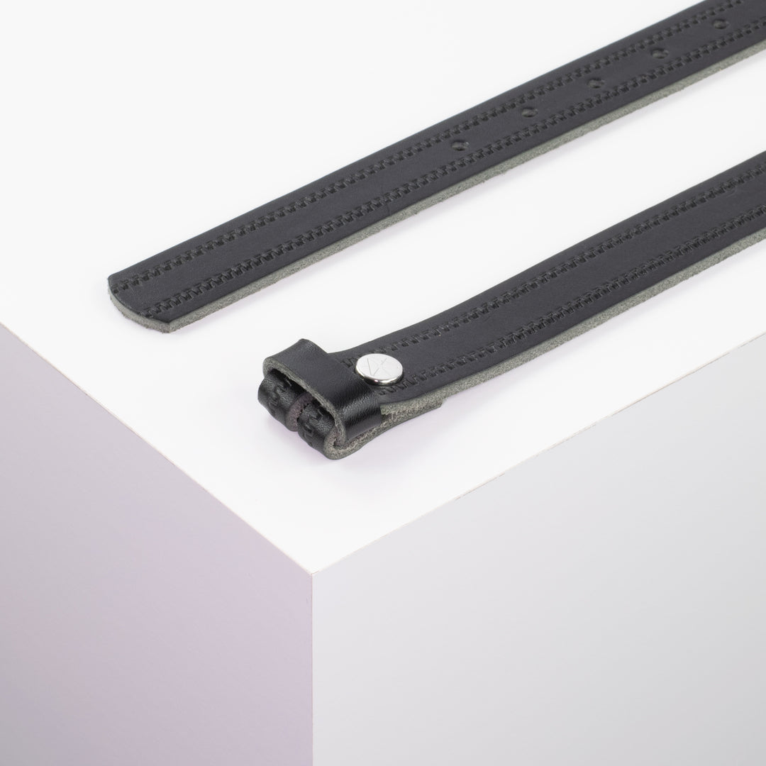 Ledergürtel 2,5cm ohne Schnalle