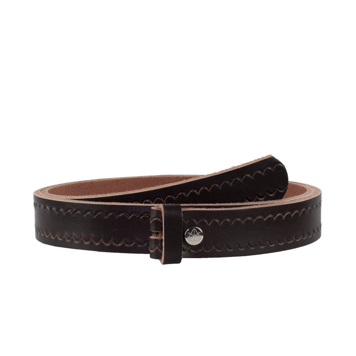 Ledergürtel 3cm ohne Schnalle