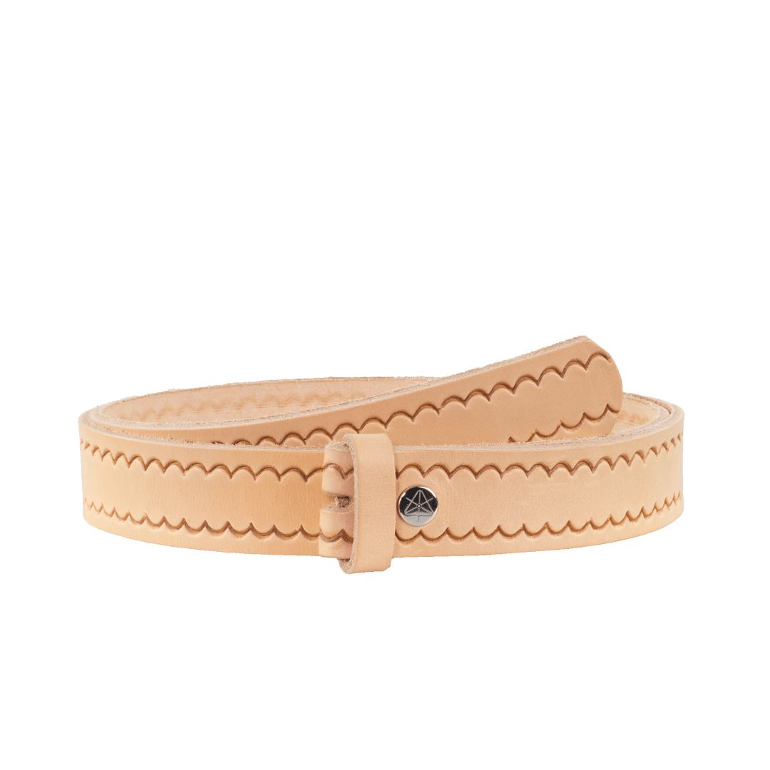 Ledergürtel 3cm ohne Schnalle