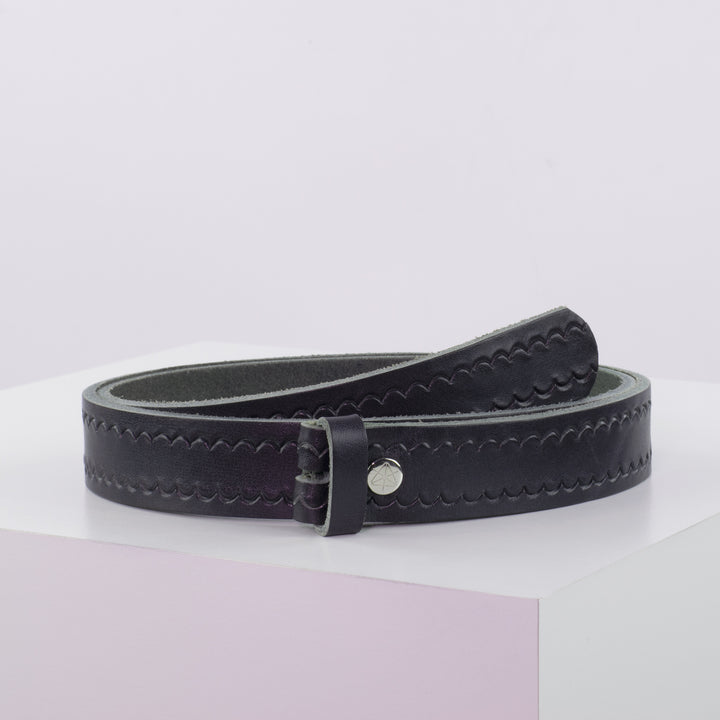 Ledergürtel 3cm ohne Schnalle