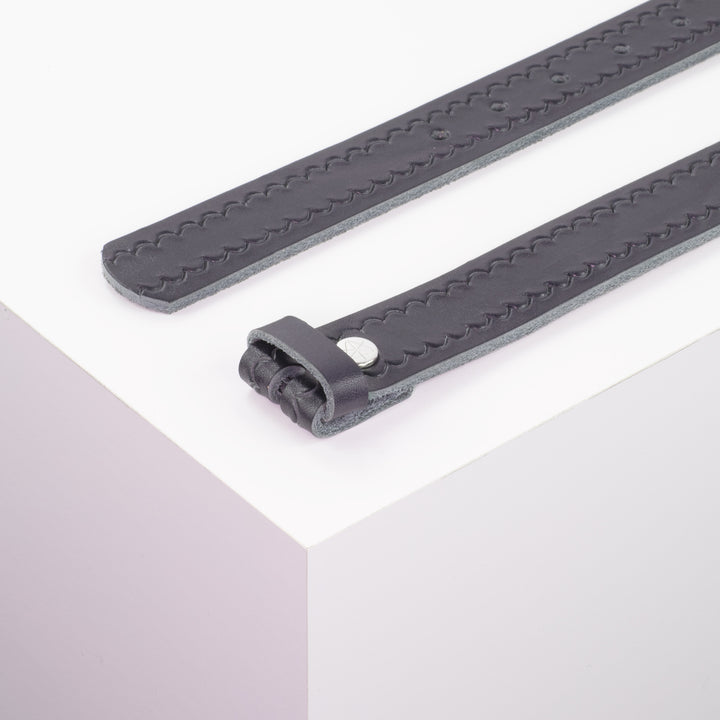 Ledergürtel 3cm ohne Schnalle