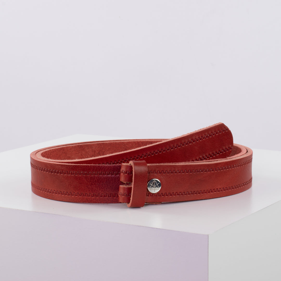 Ledergürtel 3cm ohne Schnalle