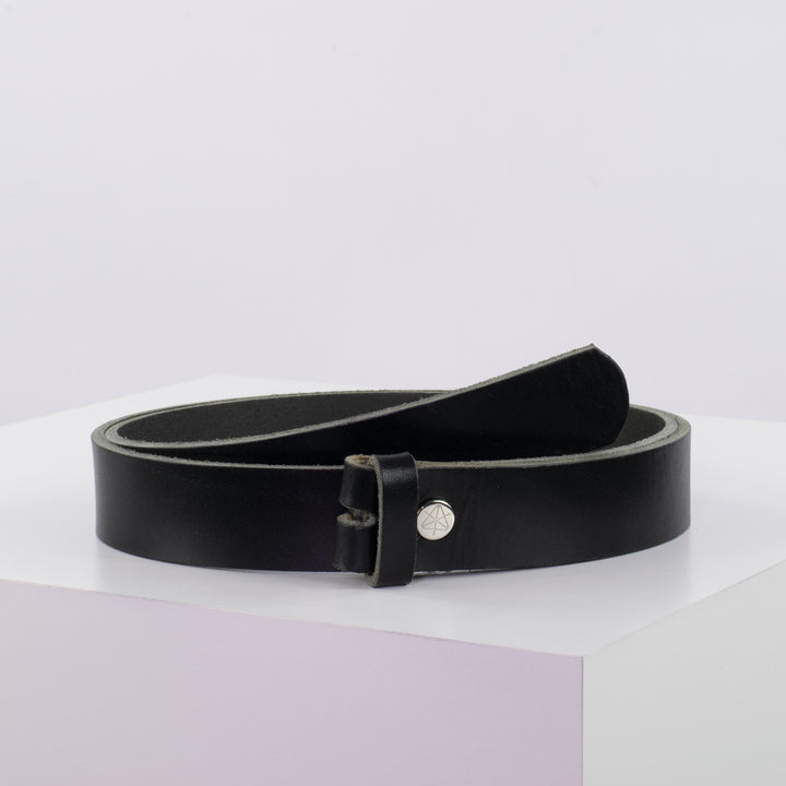 Ledergürtel 3cm ohne Schnalle