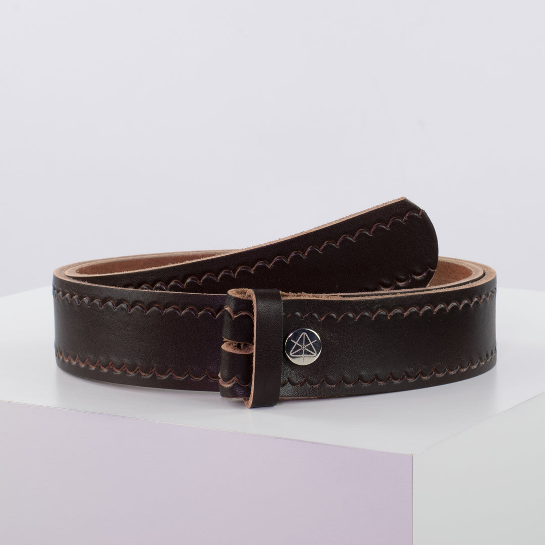 Ledergürtel 4cm ohne Schnalle