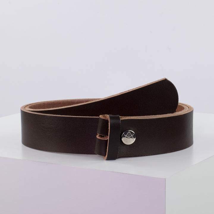 Ledergürtel 4cm ohne Schnalle