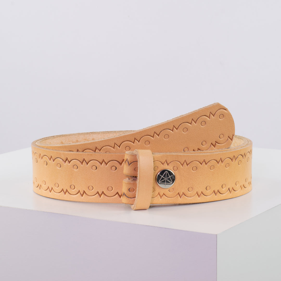 Ledergürtel 4cm ohne Schnalle