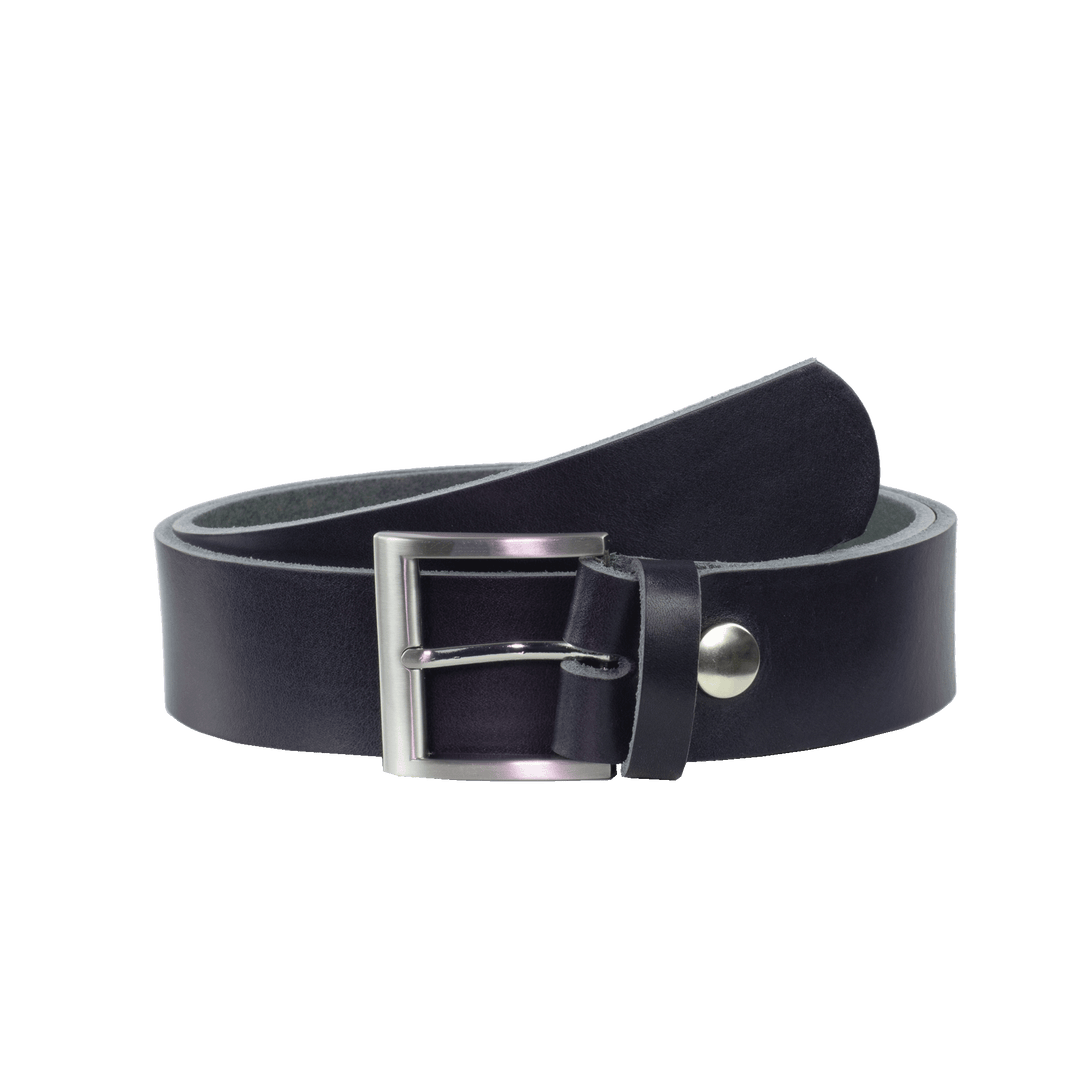 Ledergürtel 4cm mit Schnalle Milano navi ohne Muster