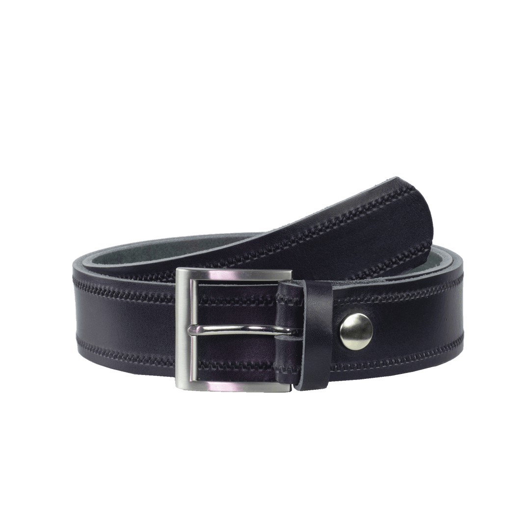 Ledergürtel 4cm mit Schnalle Milano navi Reißverschluss