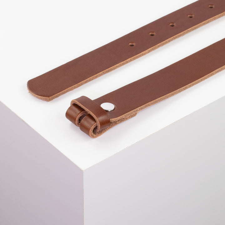 Ledergürtel 3cm cognac ohne Muster