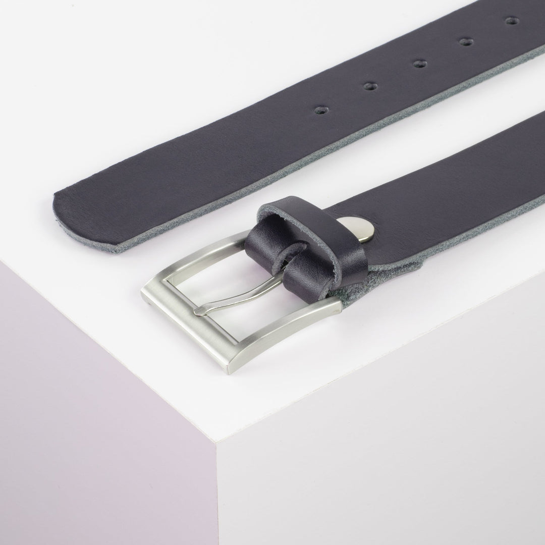 Ledergürtel 4cm mit Schnalle Milano navi ohne Muster