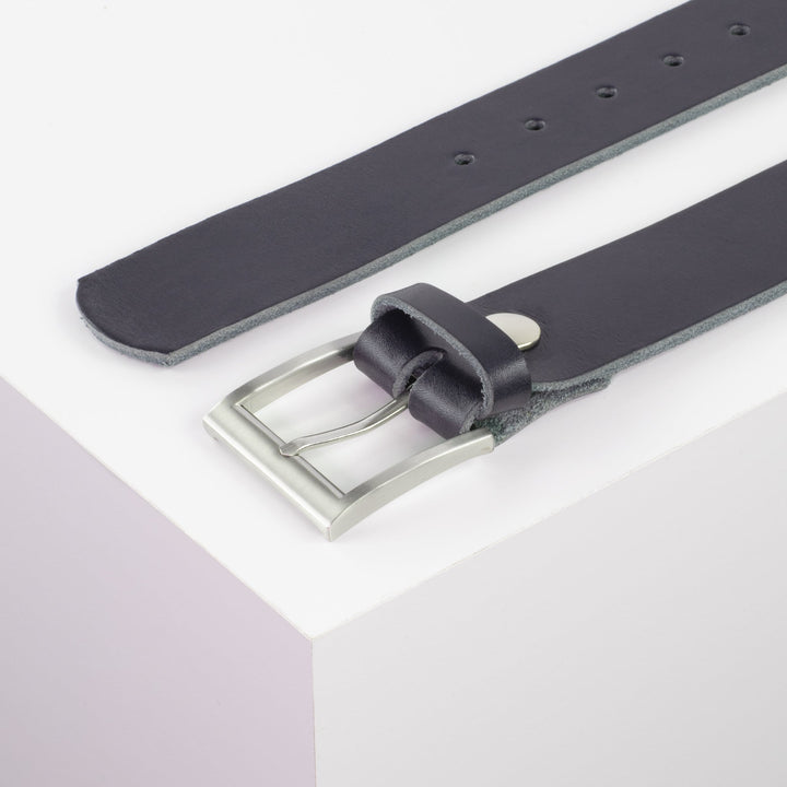 Ledergürtel 4cm mit Schnalle Milano navi ohne Muster