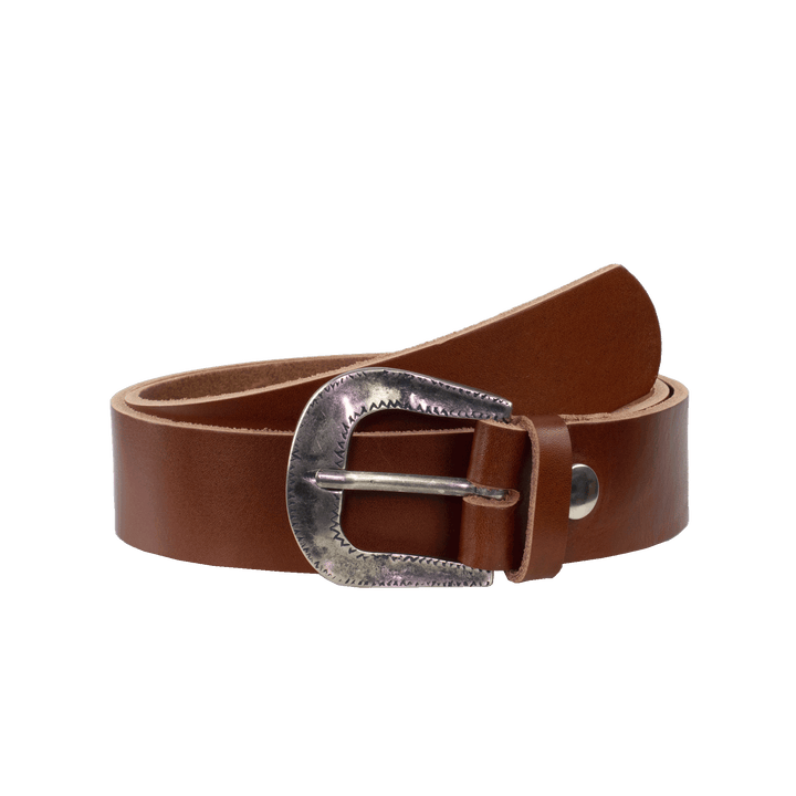 Ledergürtel 4cm mit Schnalle Berlin cognac ohne Muster